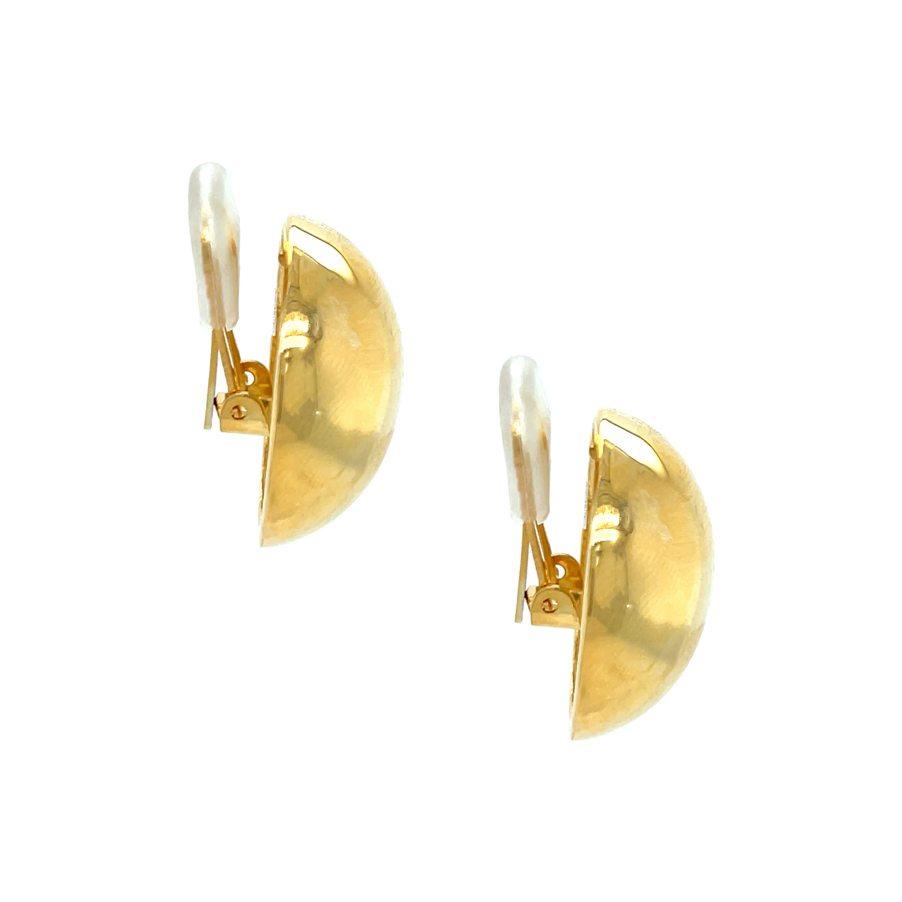 Button Clip On Earrings