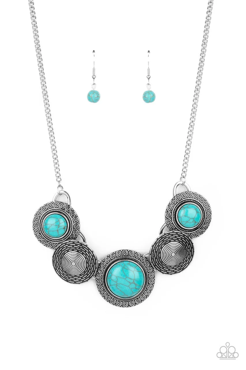 Canyon Cottage Blue Paparazzi Necklace