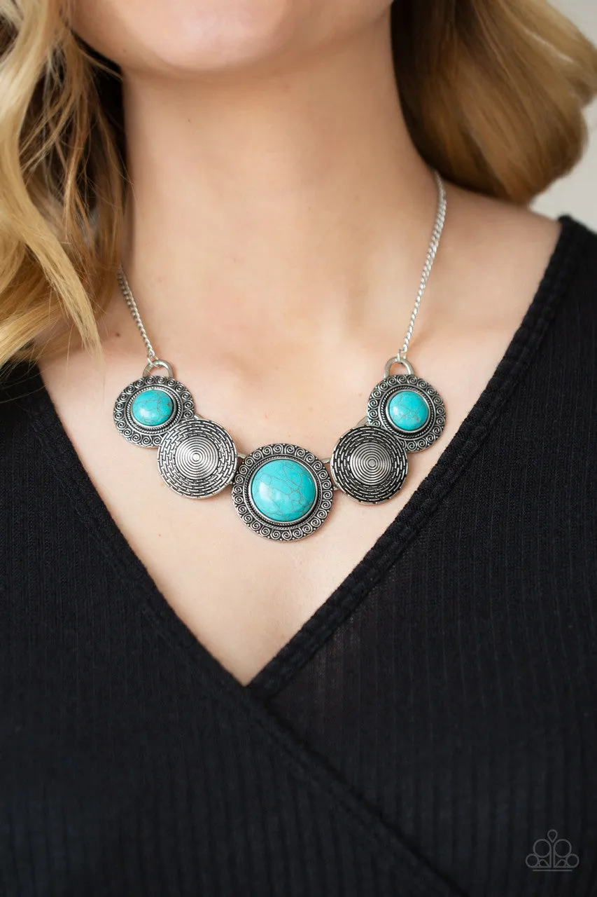 Canyon Cottage Blue Paparazzi Necklace