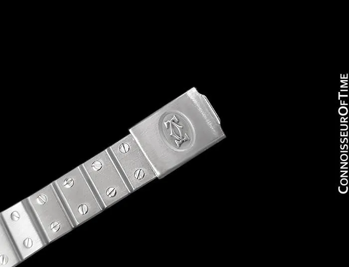 Cartier Santos Ladies Automatic Watch with Date - Stainless Steel & Diamonds
