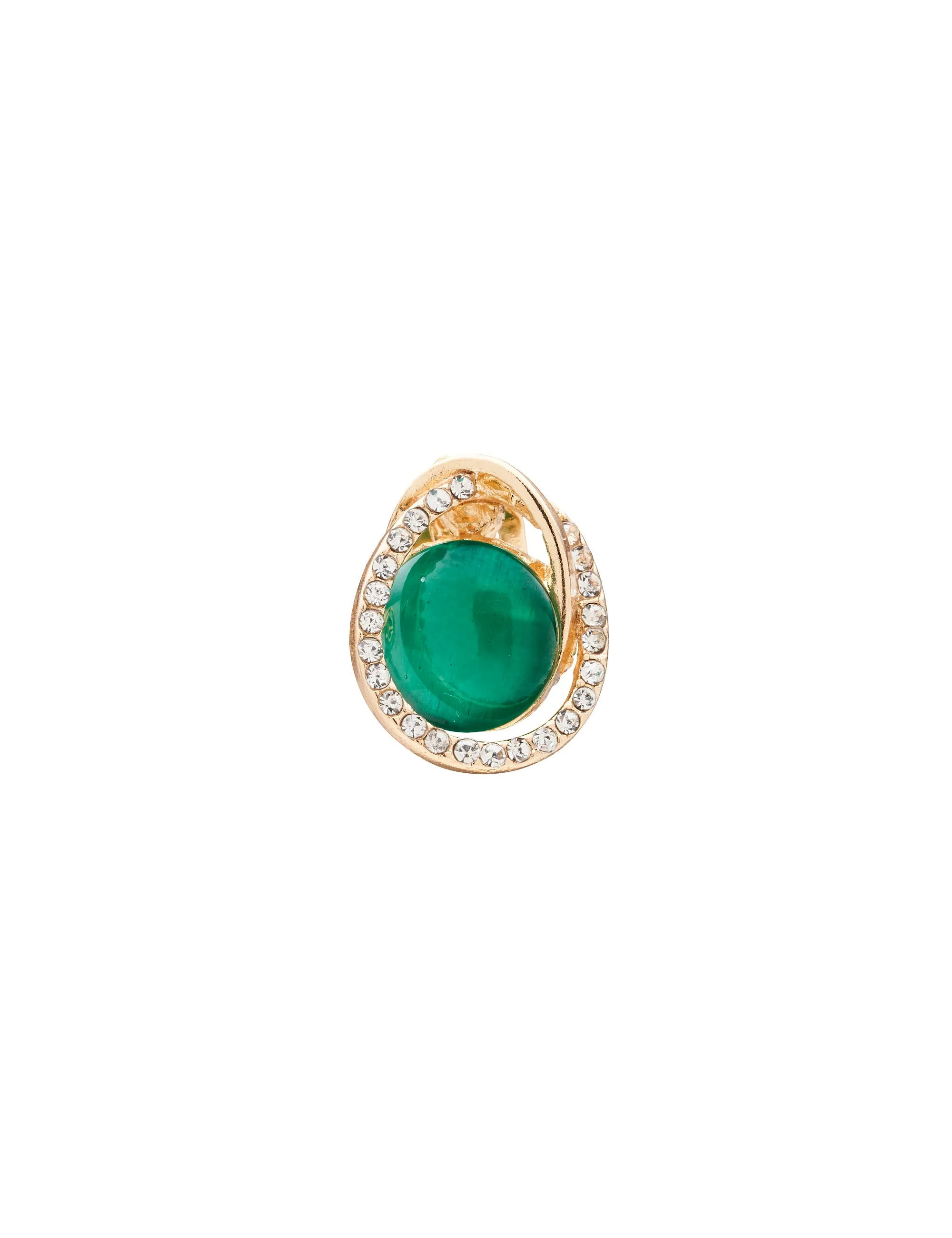 CATEYE STONE CLIP ON EARRING