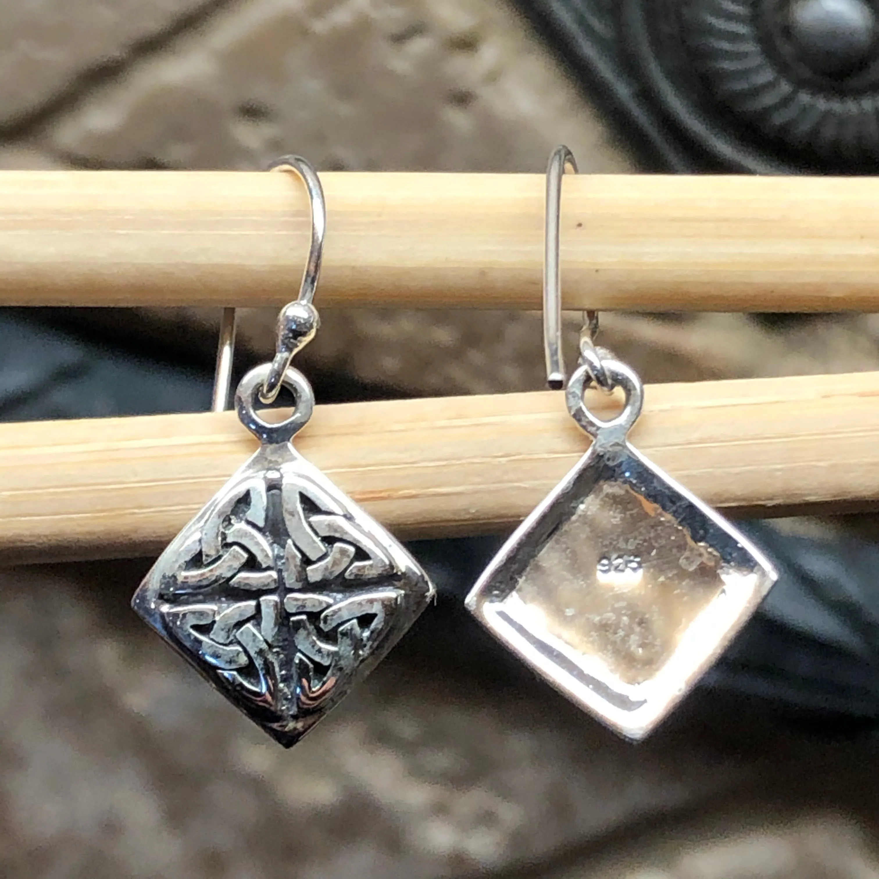 Celtic Knot 925 Solid Sterling Silver Earrings 25mm