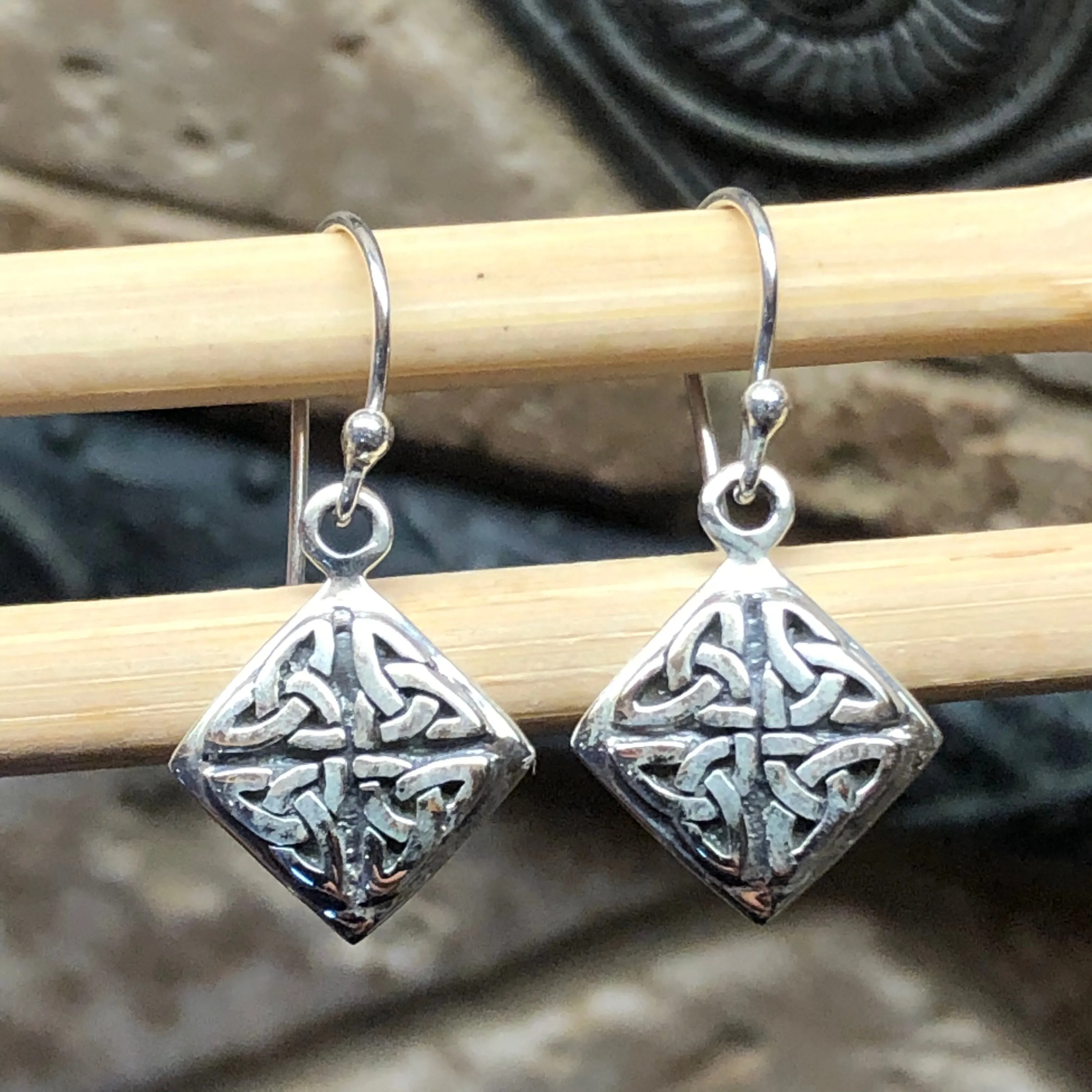 Celtic Knot 925 Solid Sterling Silver Earrings 25mm