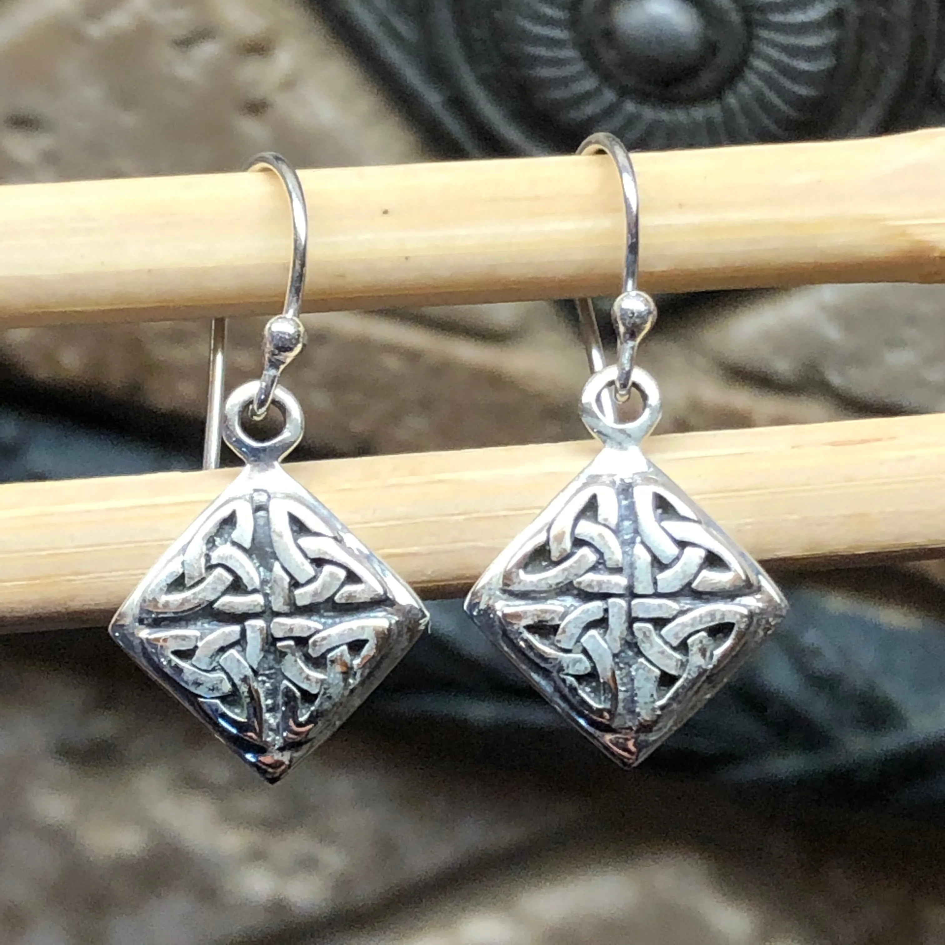 Celtic Knot 925 Solid Sterling Silver Earrings 25mm