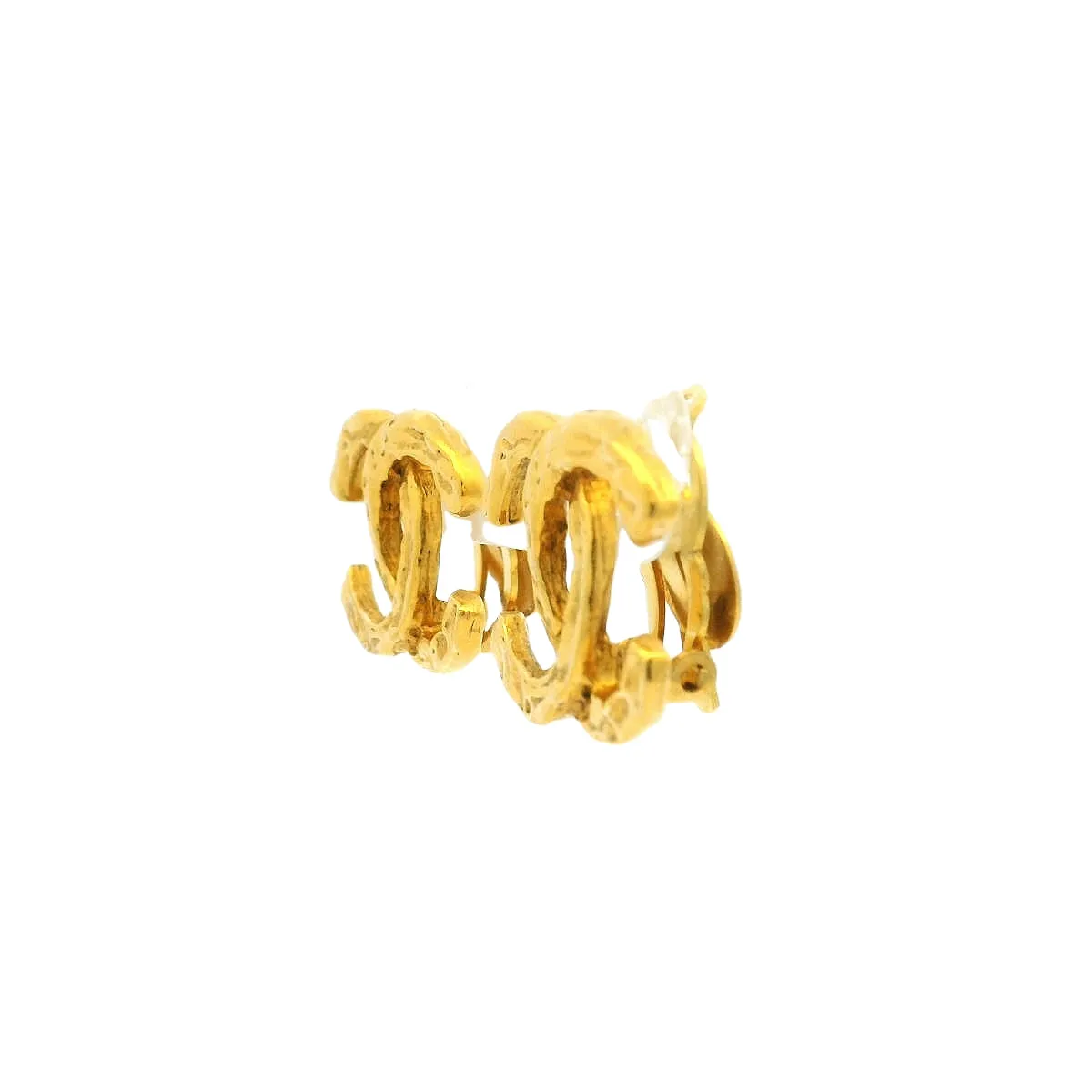 Chanel Large Gold Clip-On Earrings