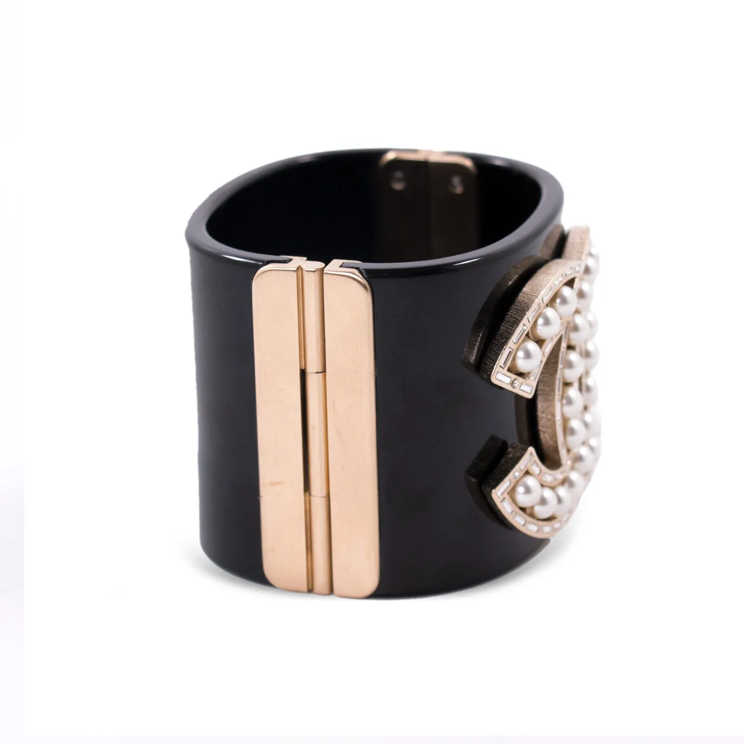 Chanel Pearl and Resin Cuff