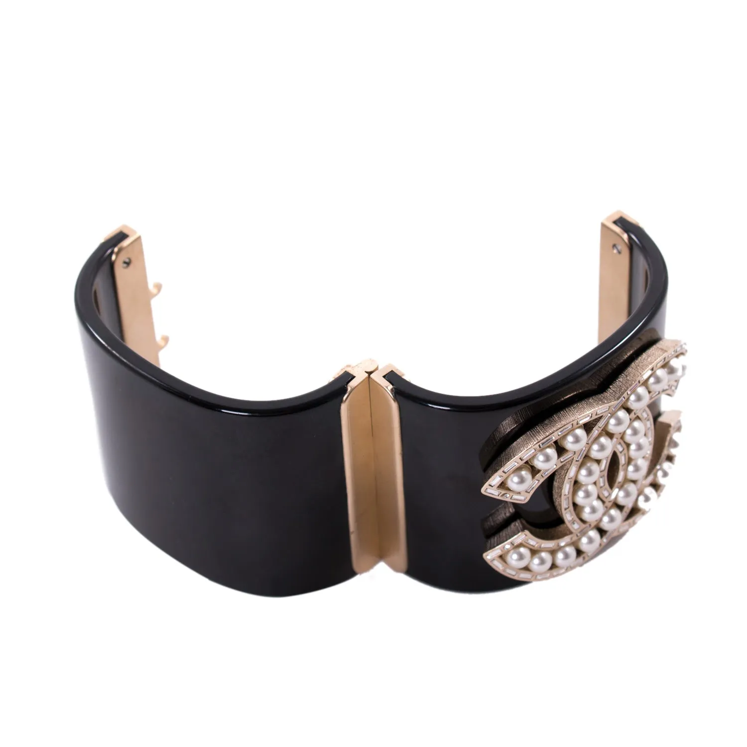 Chanel Pearl and Resin Cuff