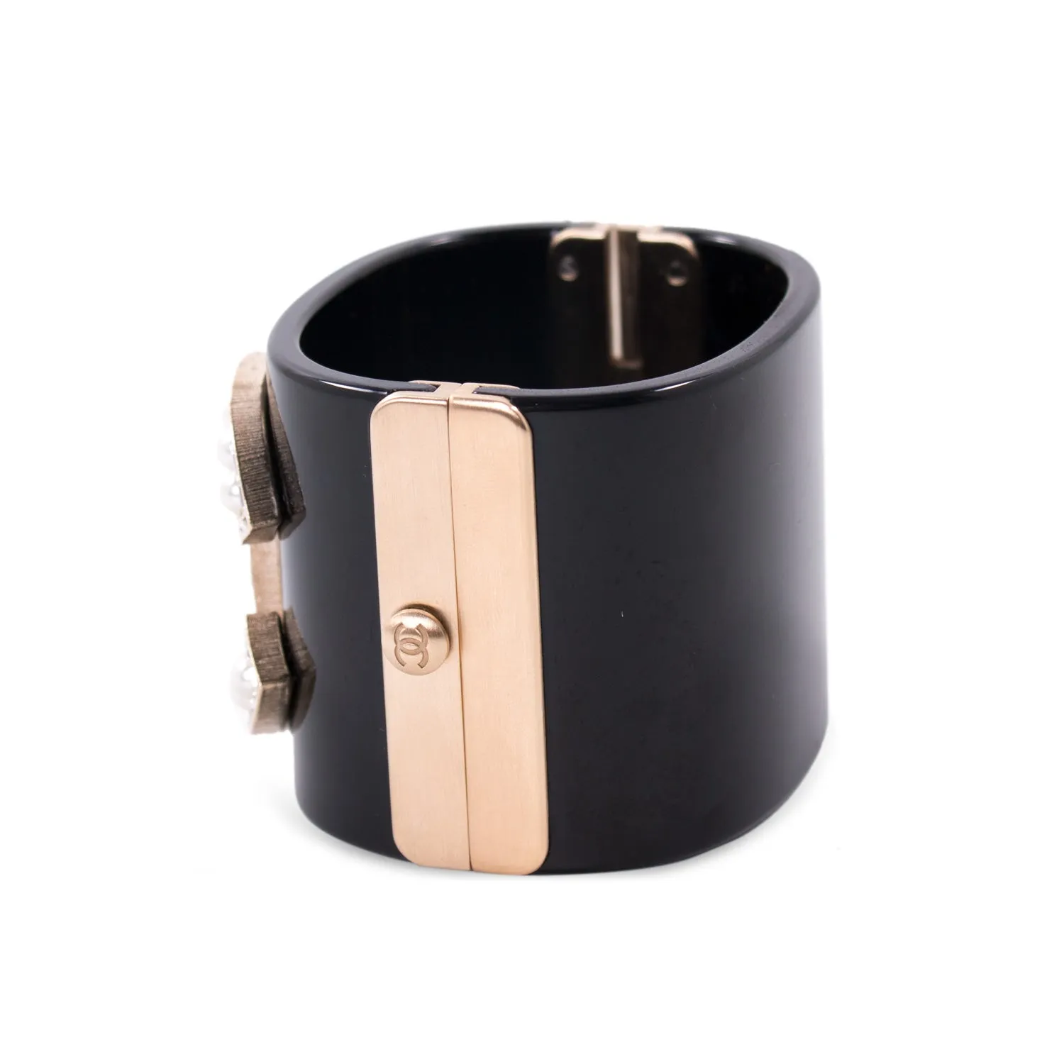 Chanel Pearl and Resin Cuff
