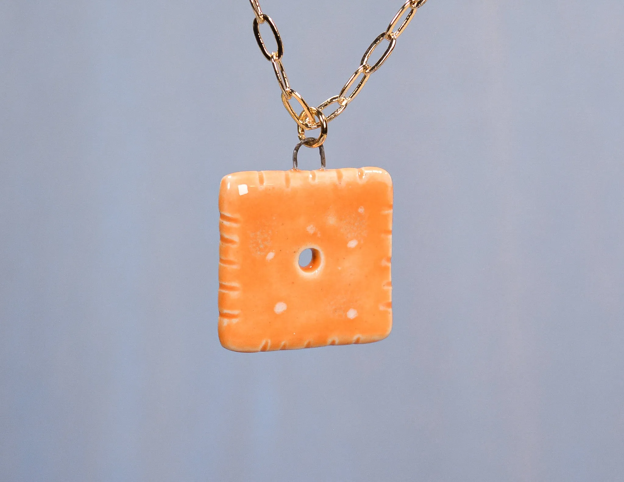 Cheese Cracker Necklace
