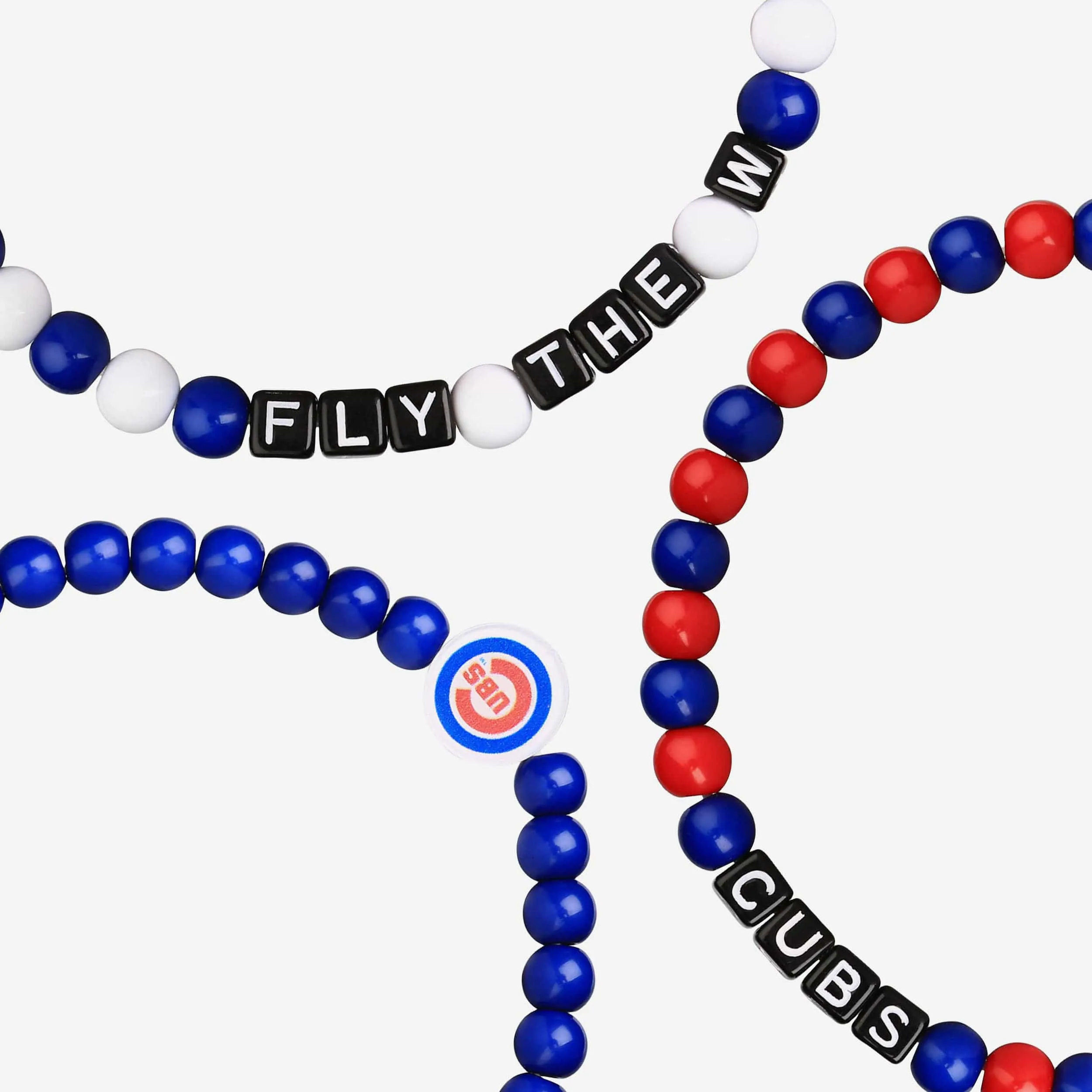 Chicago Cubs 3 Pack Beaded Friendship Bracelet