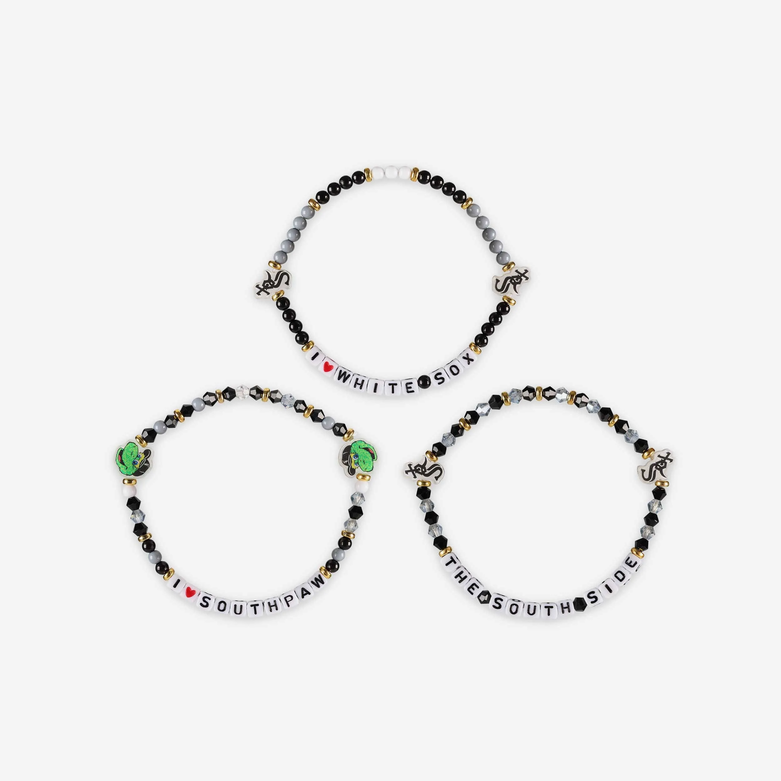 Chicago White Sox 3 Pack Friendship Bracelet