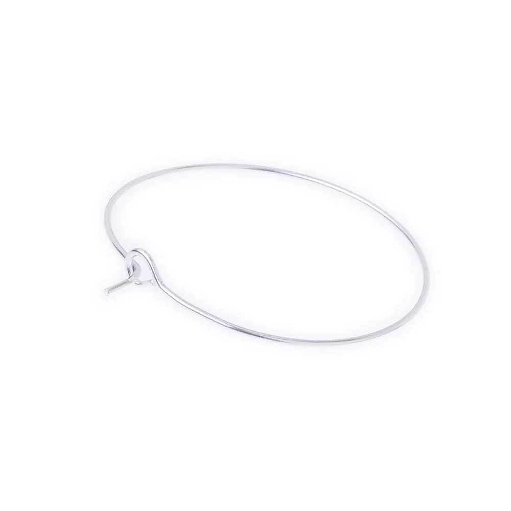 Clip On Hoop Earrings Fashion earrings modern handmade clip earrings diy jewelry 3.5cm white K  20pcs 10178703