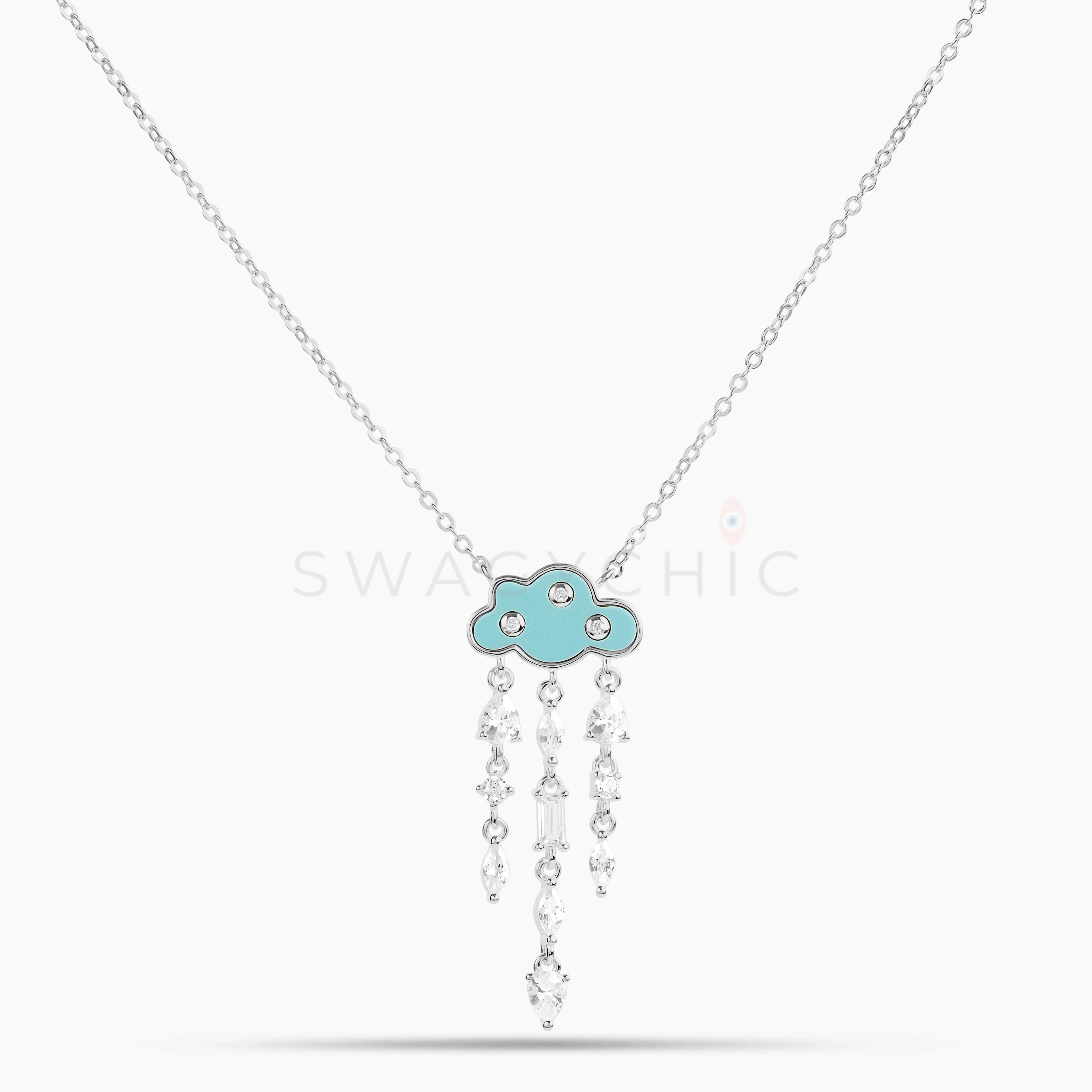 Cloud Turquoise Stone Multi-Stone Necklace