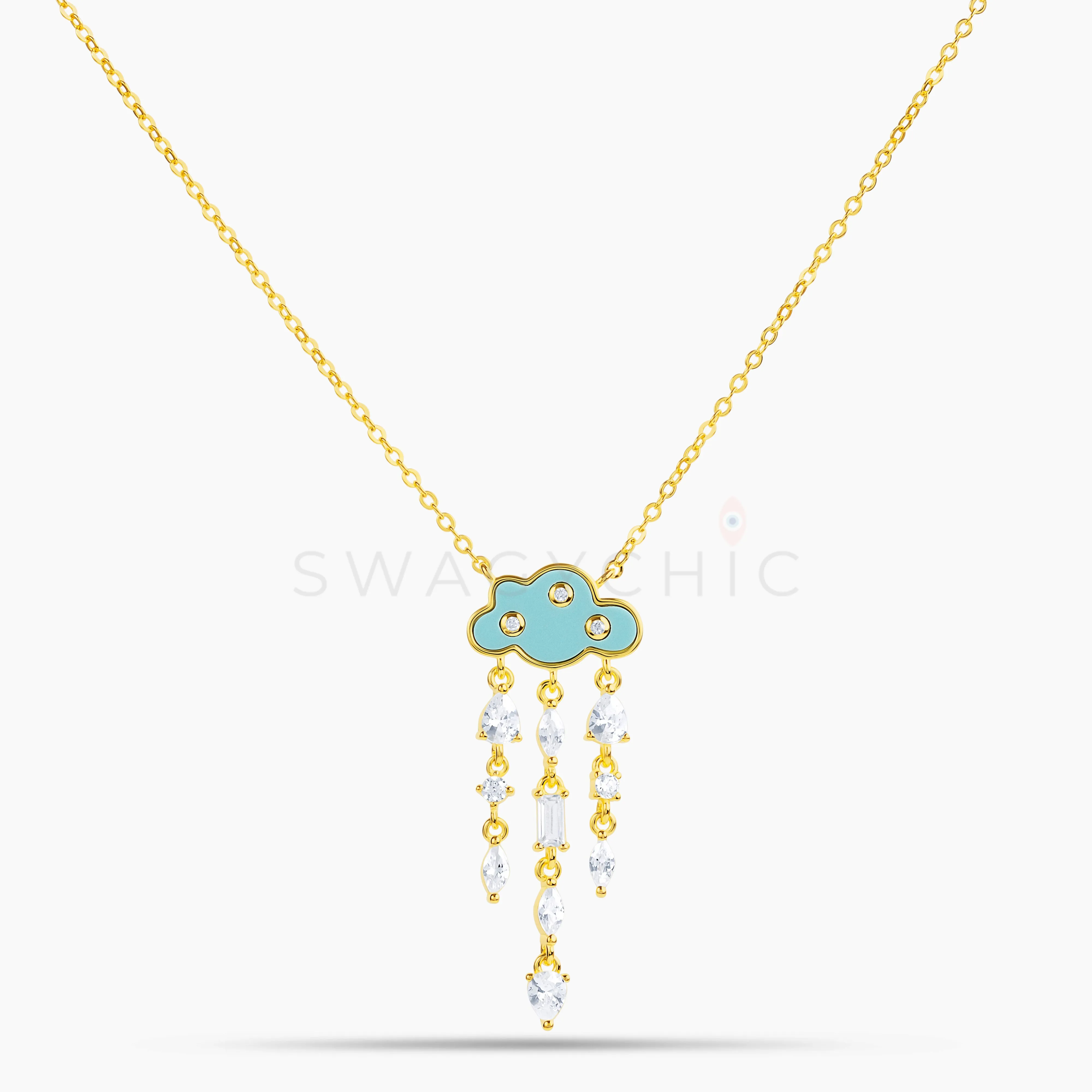 Cloud Turquoise Stone Multi-Stone Necklace