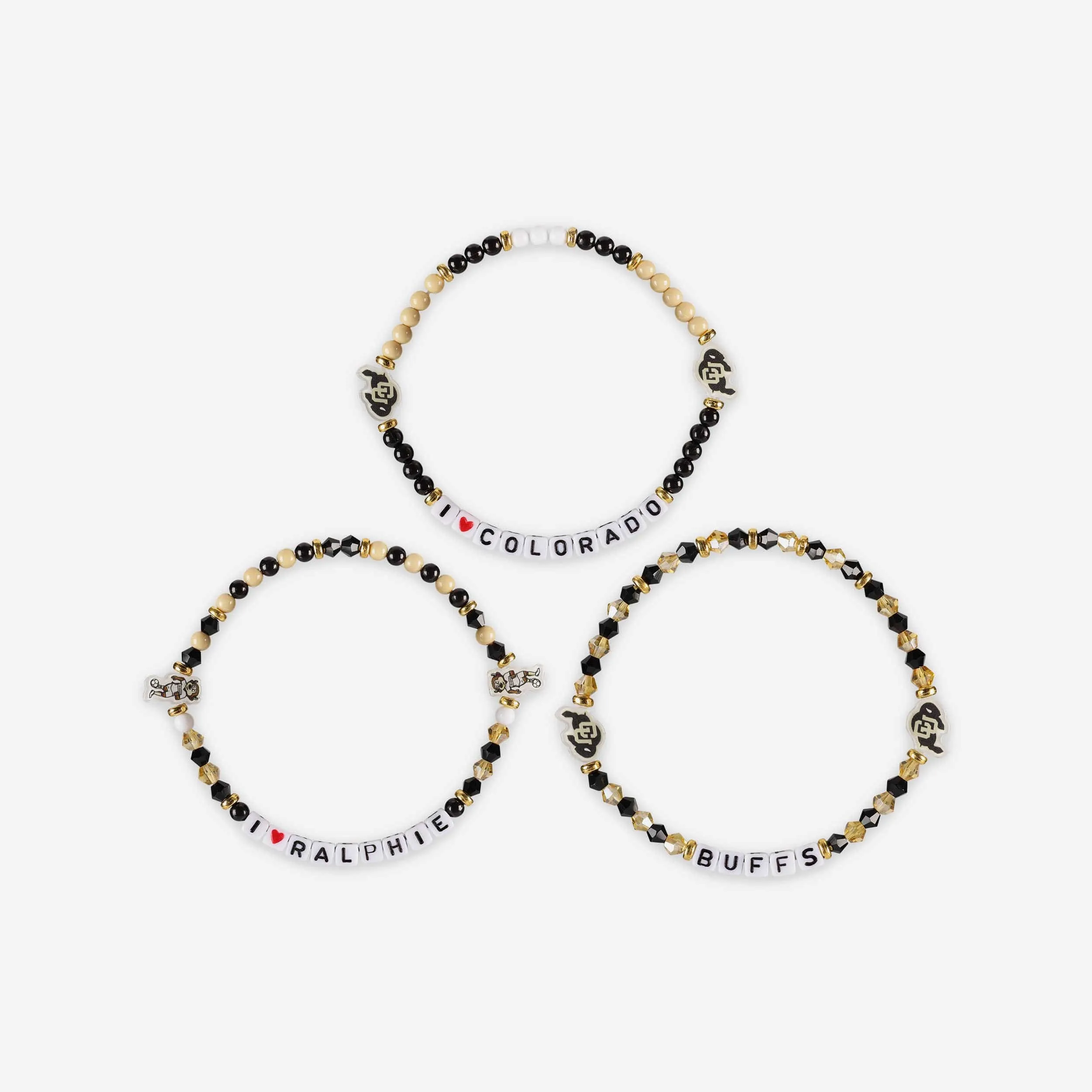 Colorado Buffaloes 3 Pack Friendship Bracelet