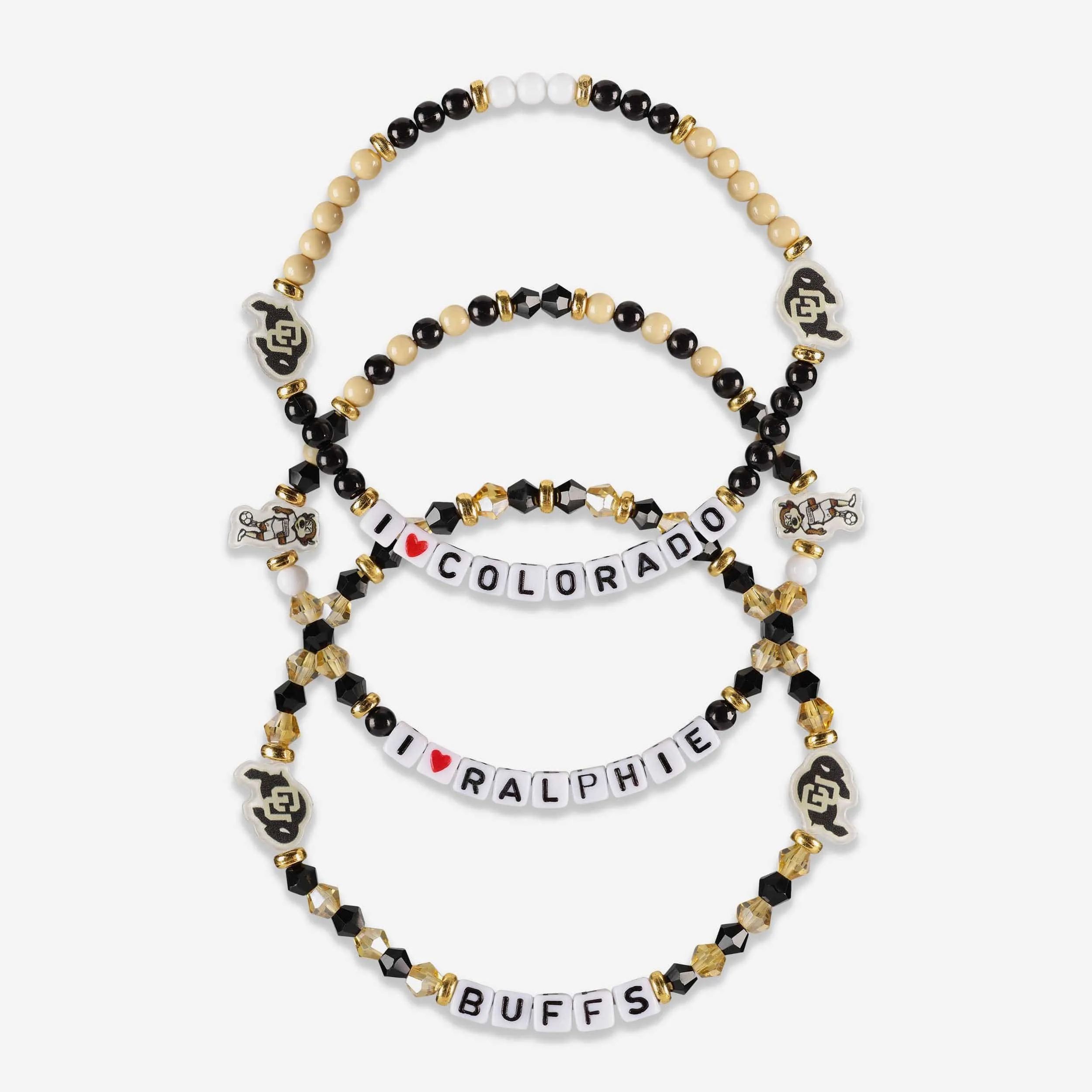 Colorado Buffaloes 3 Pack Friendship Bracelet