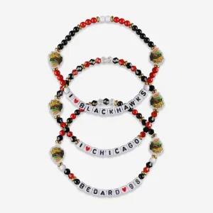 Connor Bedard Chicago Blackhawks 3 Pack Player Friendship Bracelet