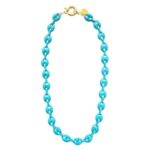 Cowrie Necklace Turquoise