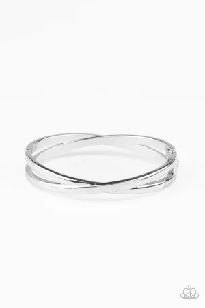 Crossing Over Silver Paparazzi Bracelet