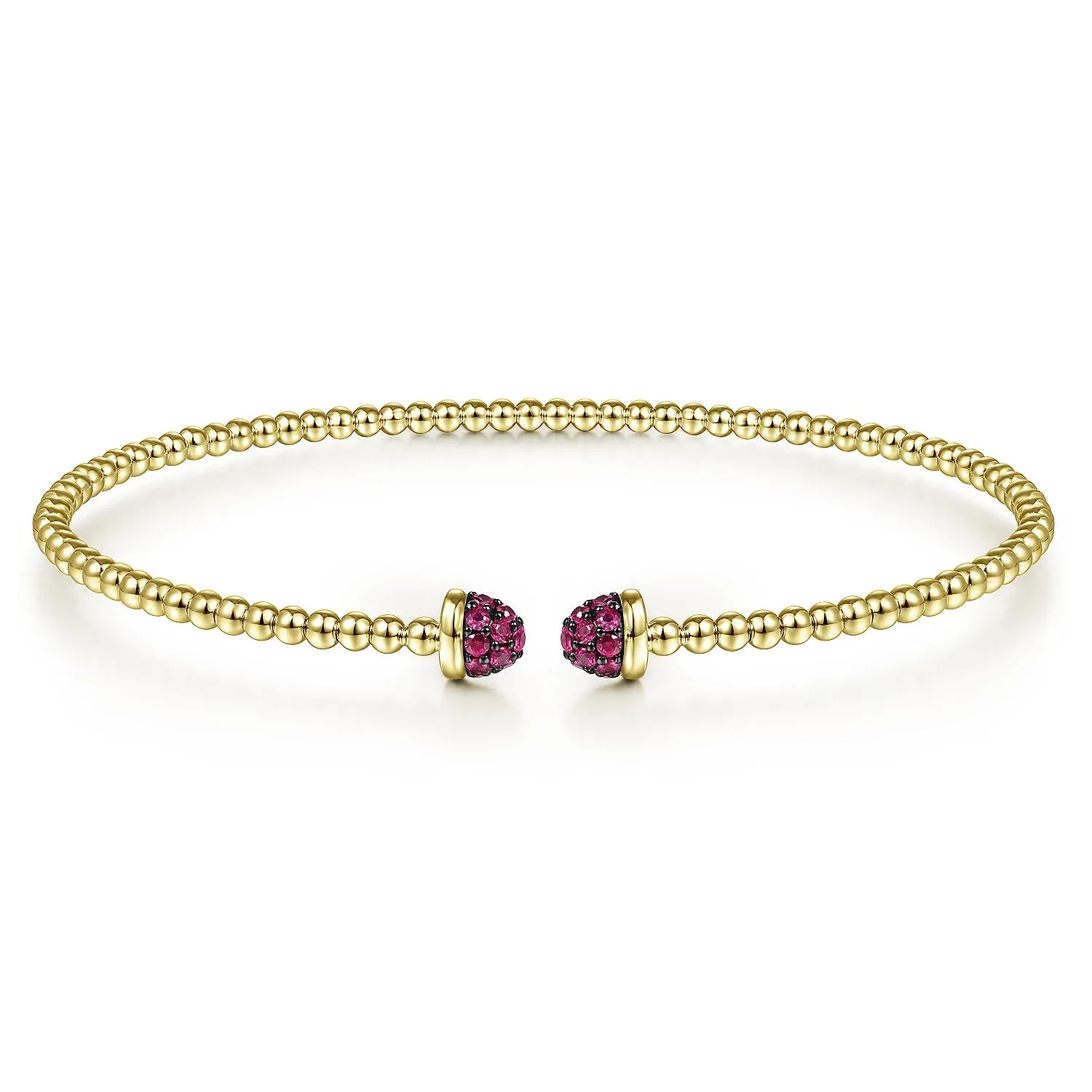 Cuff Bracelet with Gemstones