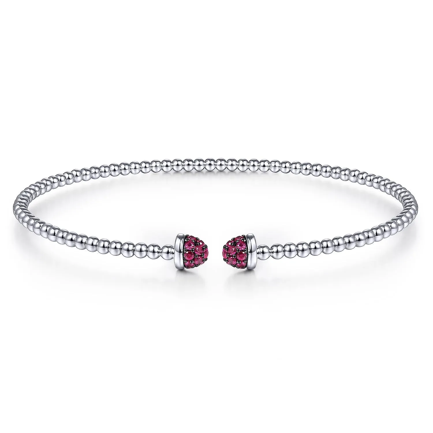 Cuff Bracelet with Gemstones