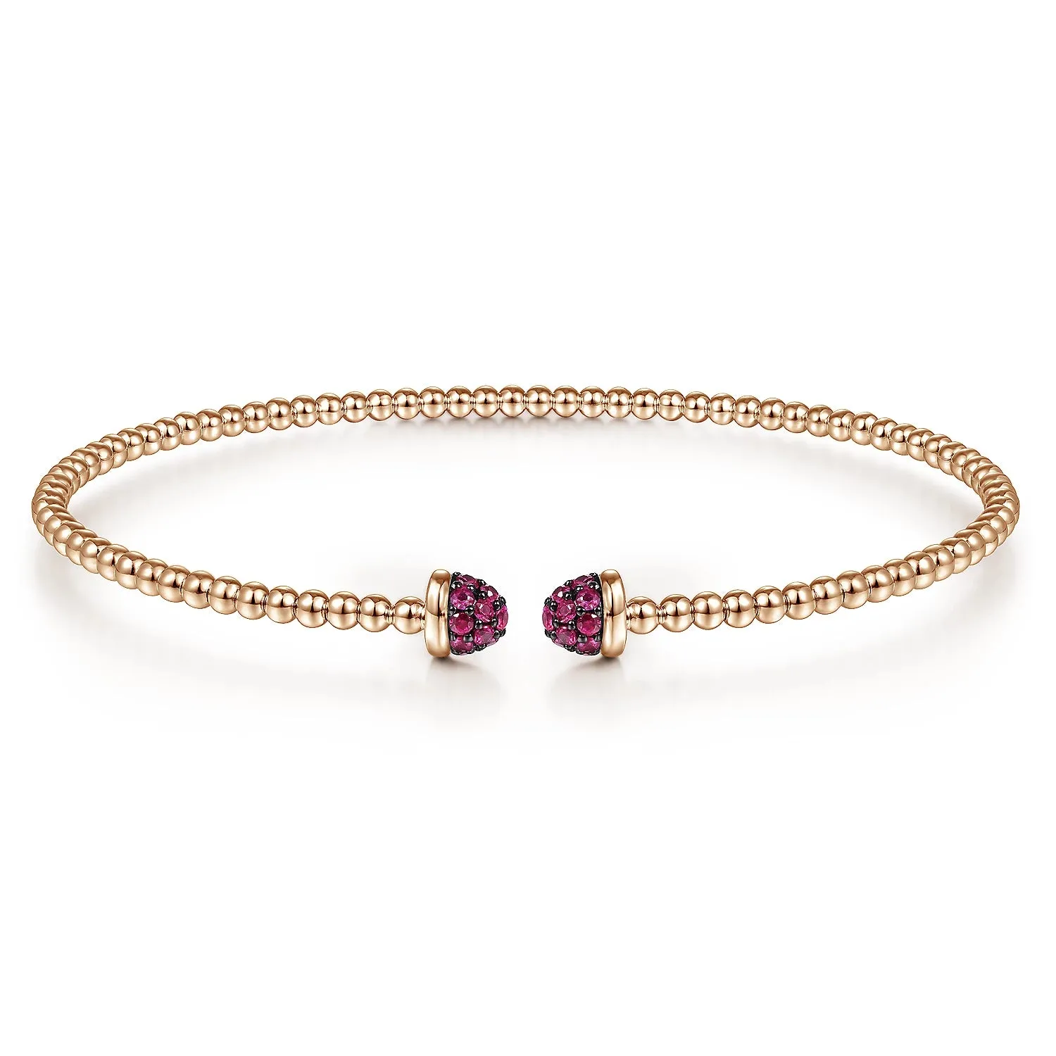 Cuff Bracelet with Gemstones