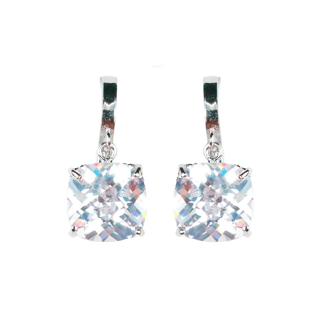 Cushion Cut Deco Diamontage™ 13.68 Carat Earrings
