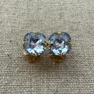 Cushion Solitaire Clip-on Earrings • 10mm