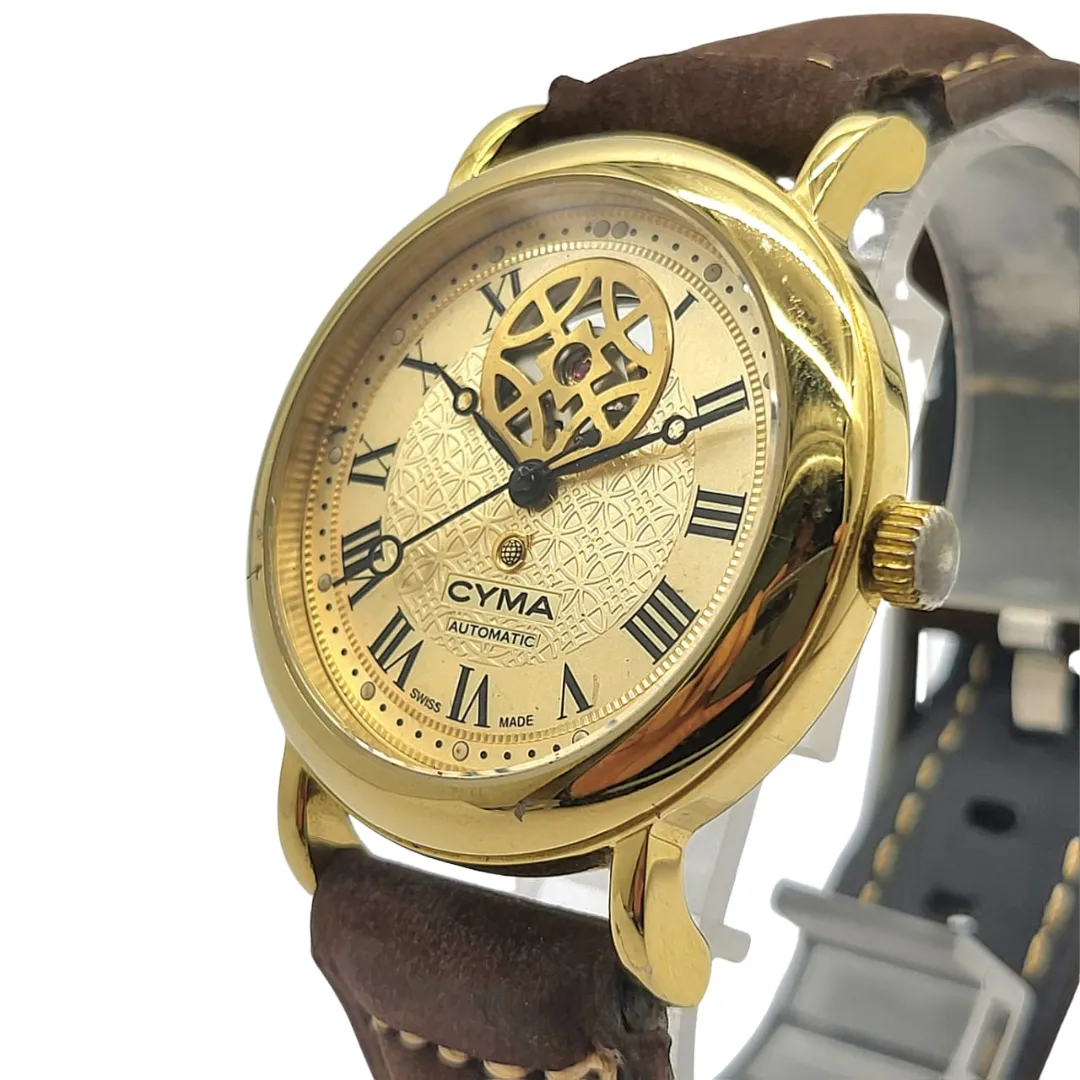 CYMA Skeleton Roman Dial Automatic Watch 43mm