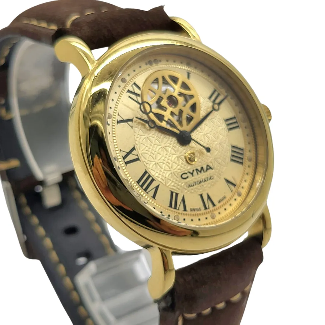 CYMA Skeleton Roman Dial Automatic Watch 43mm