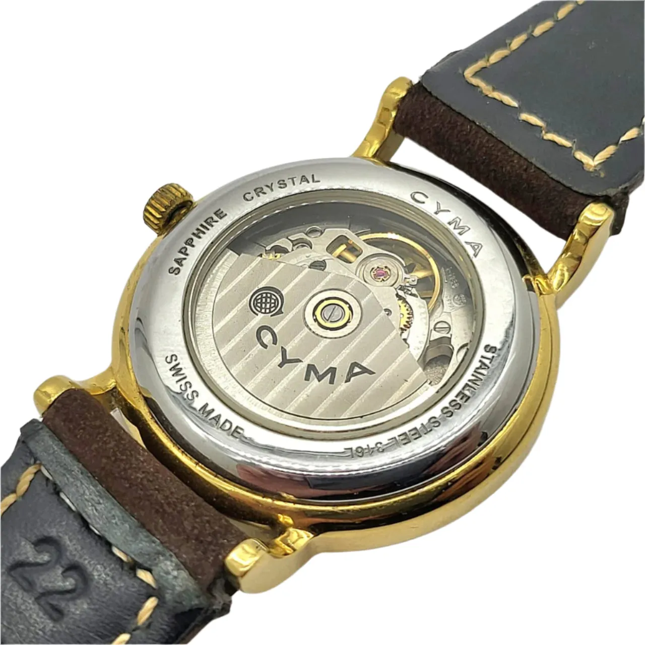 CYMA Skeleton Roman Dial Automatic Watch 43mm