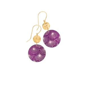 Danica Earrings in Plum