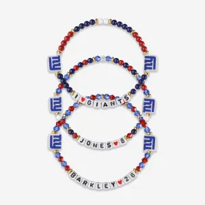 Daniel Jones & Saquon Barkley New York Giants 3 Pack Player Friendship Bracelet