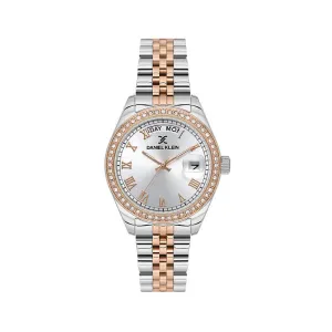 Daniel Klein Premium Women Analog Watch DK.1.13867-6 Silver Stainless Steel Strap