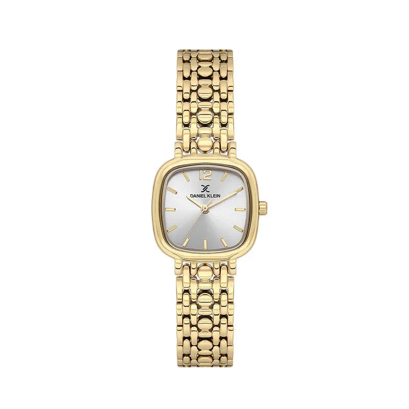 Daniel Klein Premium Women Analog Watch DK.1.13876-4 Gold Stainless Steel Strap