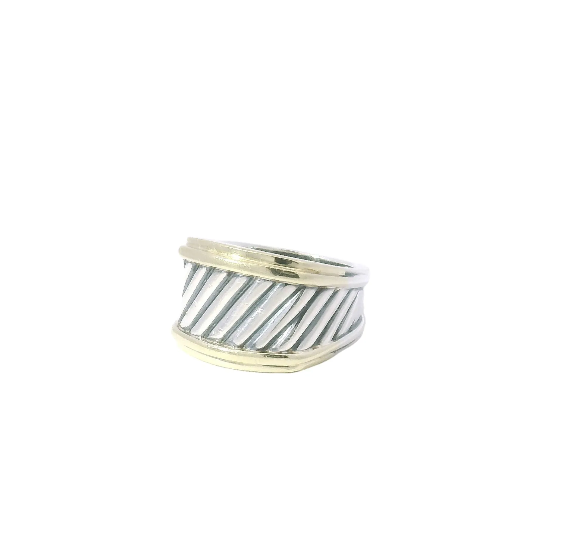 David Yurman Sculpted Cable Saddle Ring - Size 7