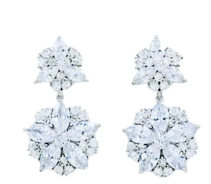 Deco Carousel Marquise Diamontage Earrings
