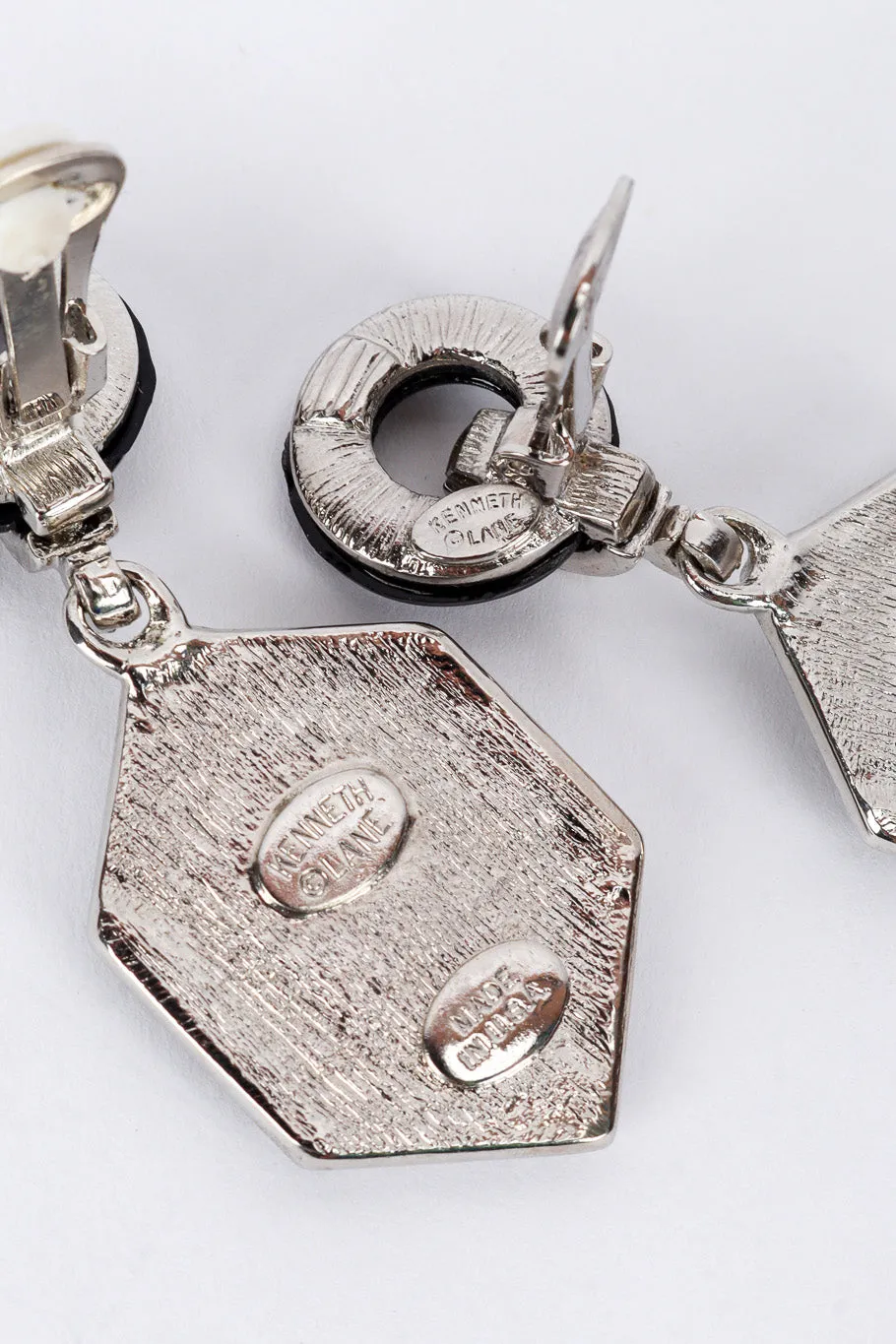 Deco Hexagon Drop Earrings