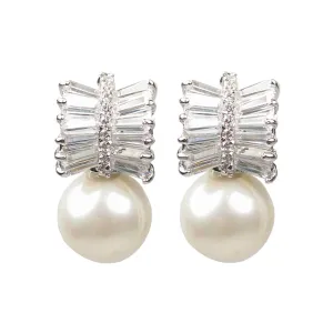 Deco Penn Pearl Diamontage ™ 3.36 Carats Earrings