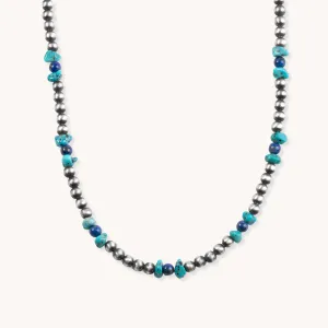 Desert Blossom: Lapis Wellspring Necklace (4mm)