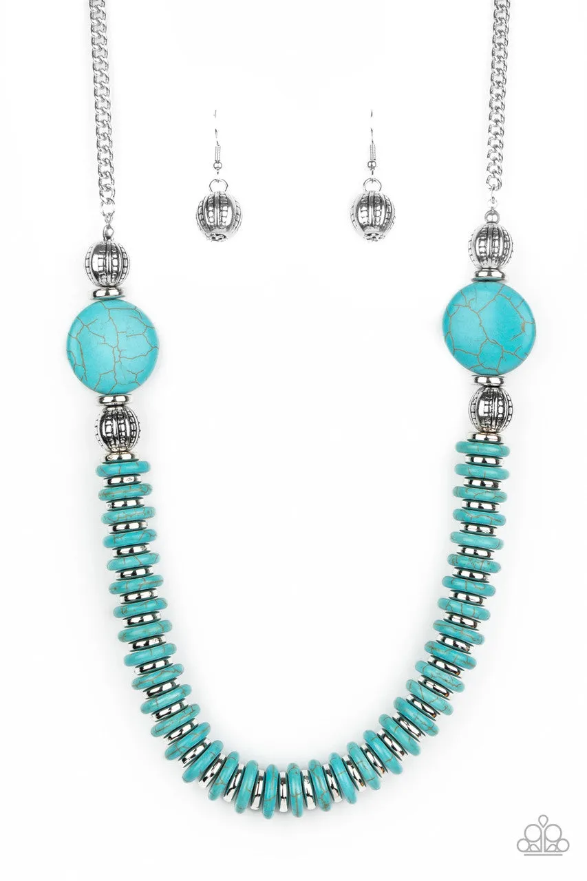 Desert Revival Blue Paparazzi Necklace
