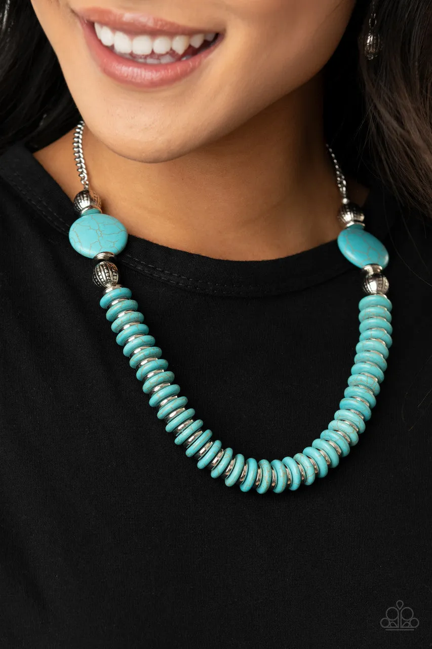 Desert Revival Blue Paparazzi Necklace