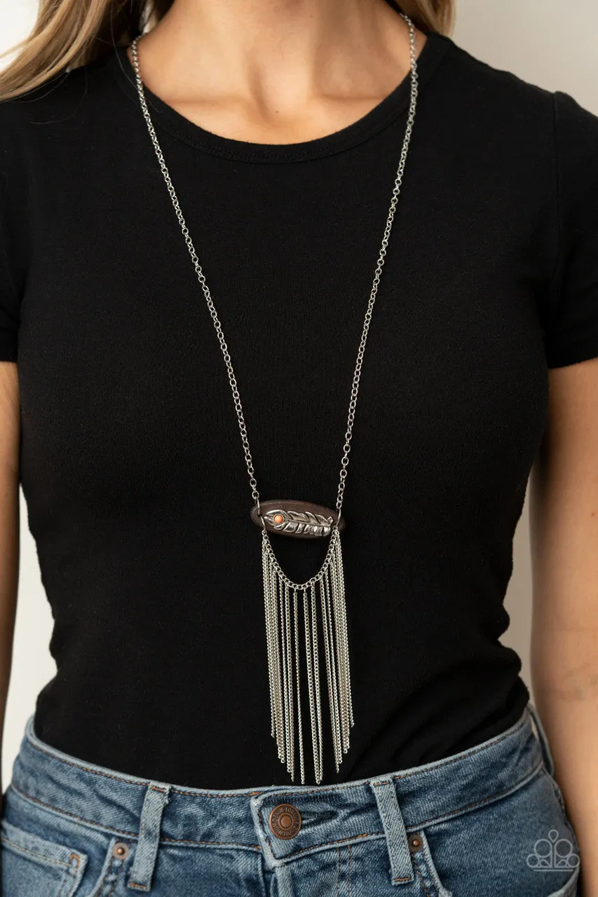 Desert Spirit Orange Paparazzi Necklace