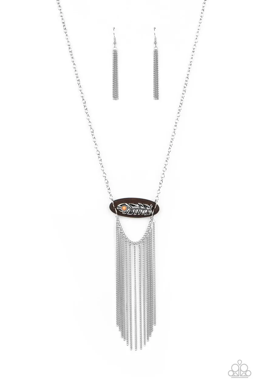 Desert Spirit Orange Paparazzi Necklace