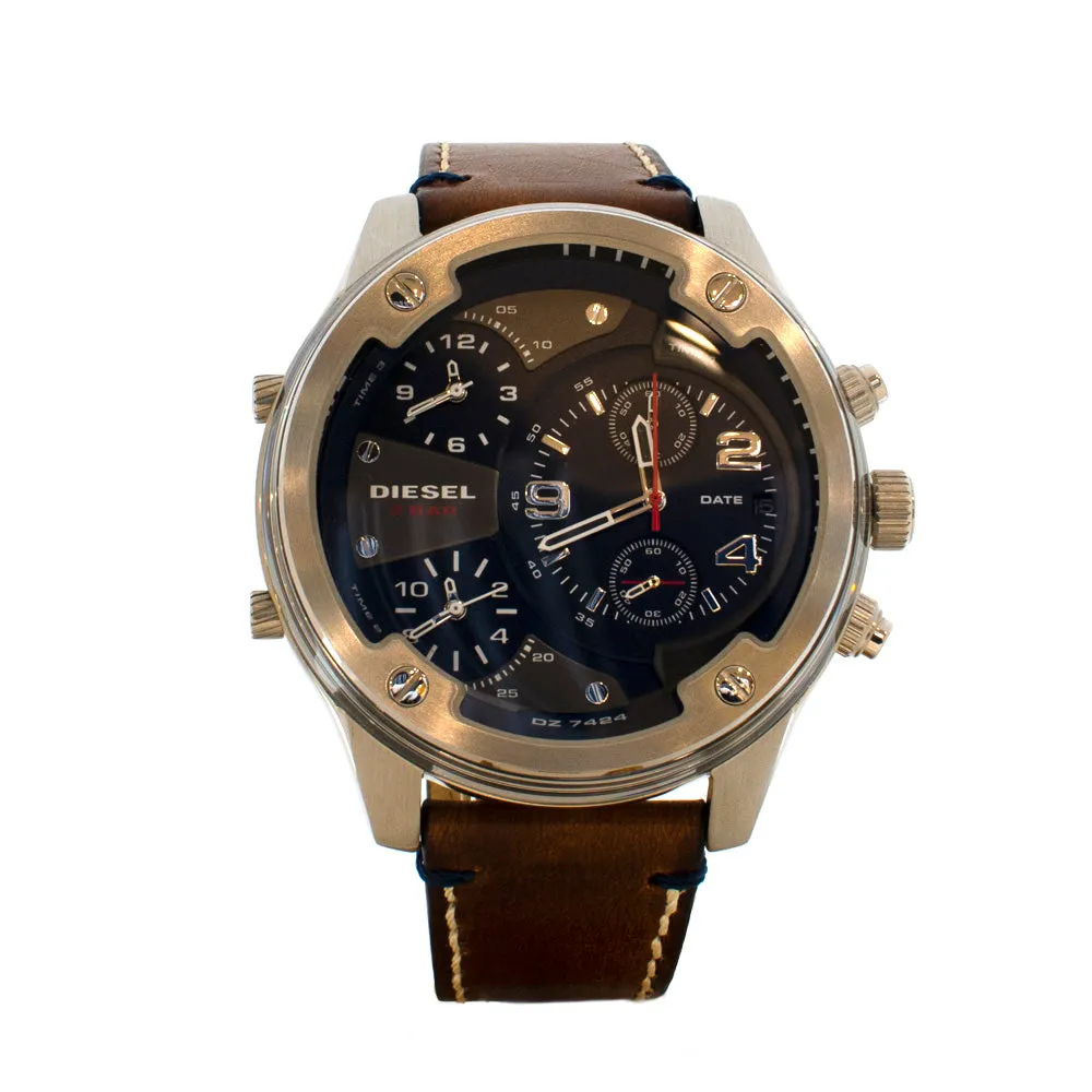 Diesel Men's Chronograph Watch With 3 Time Zone