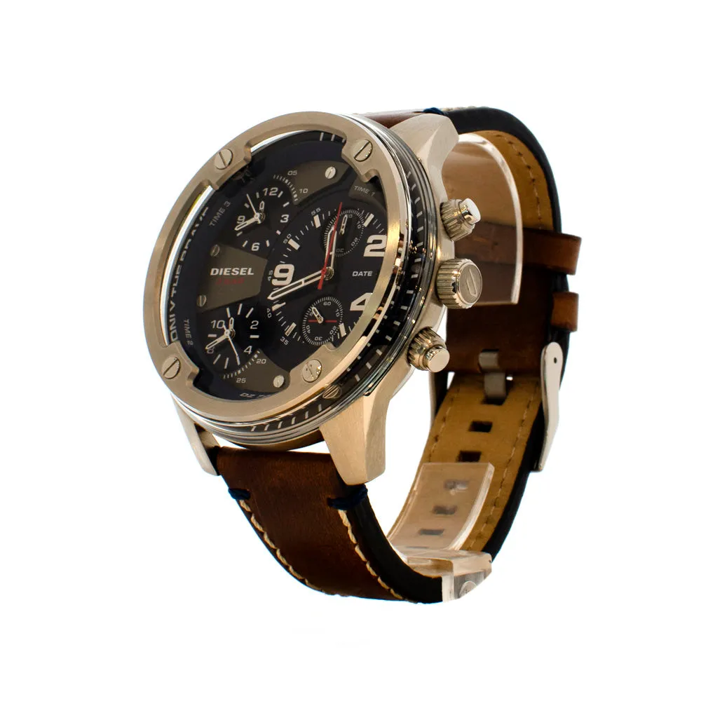 Diesel Men's Chronograph Watch With 3 Time Zone