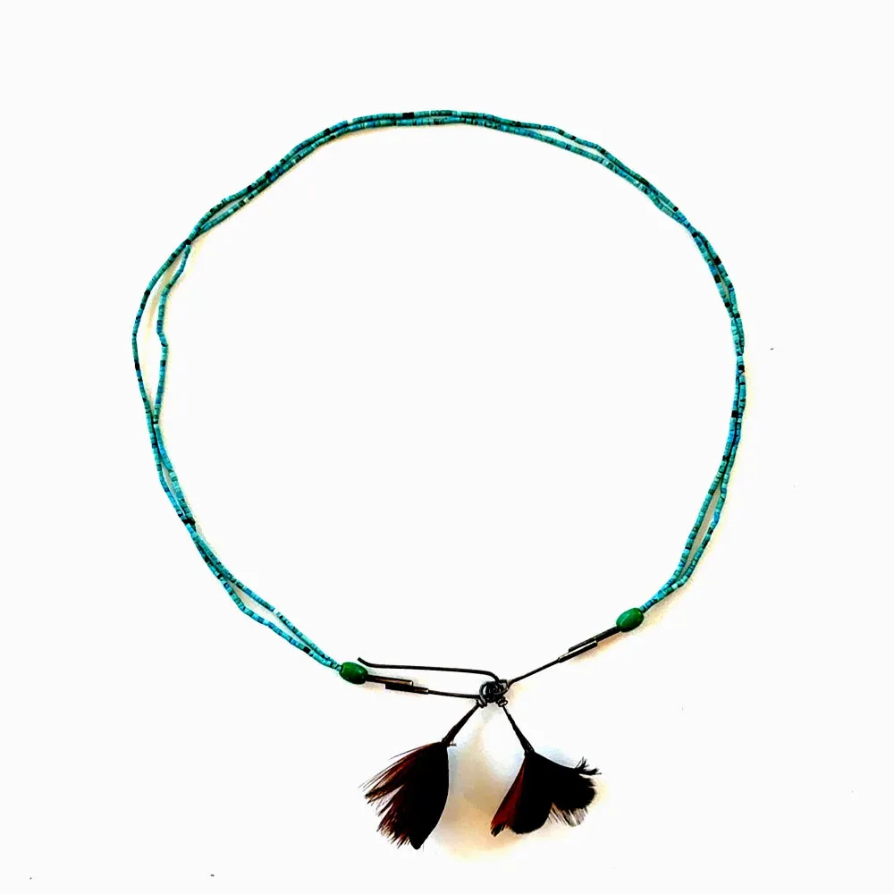 Double Strand Fine Turquoise Necklace