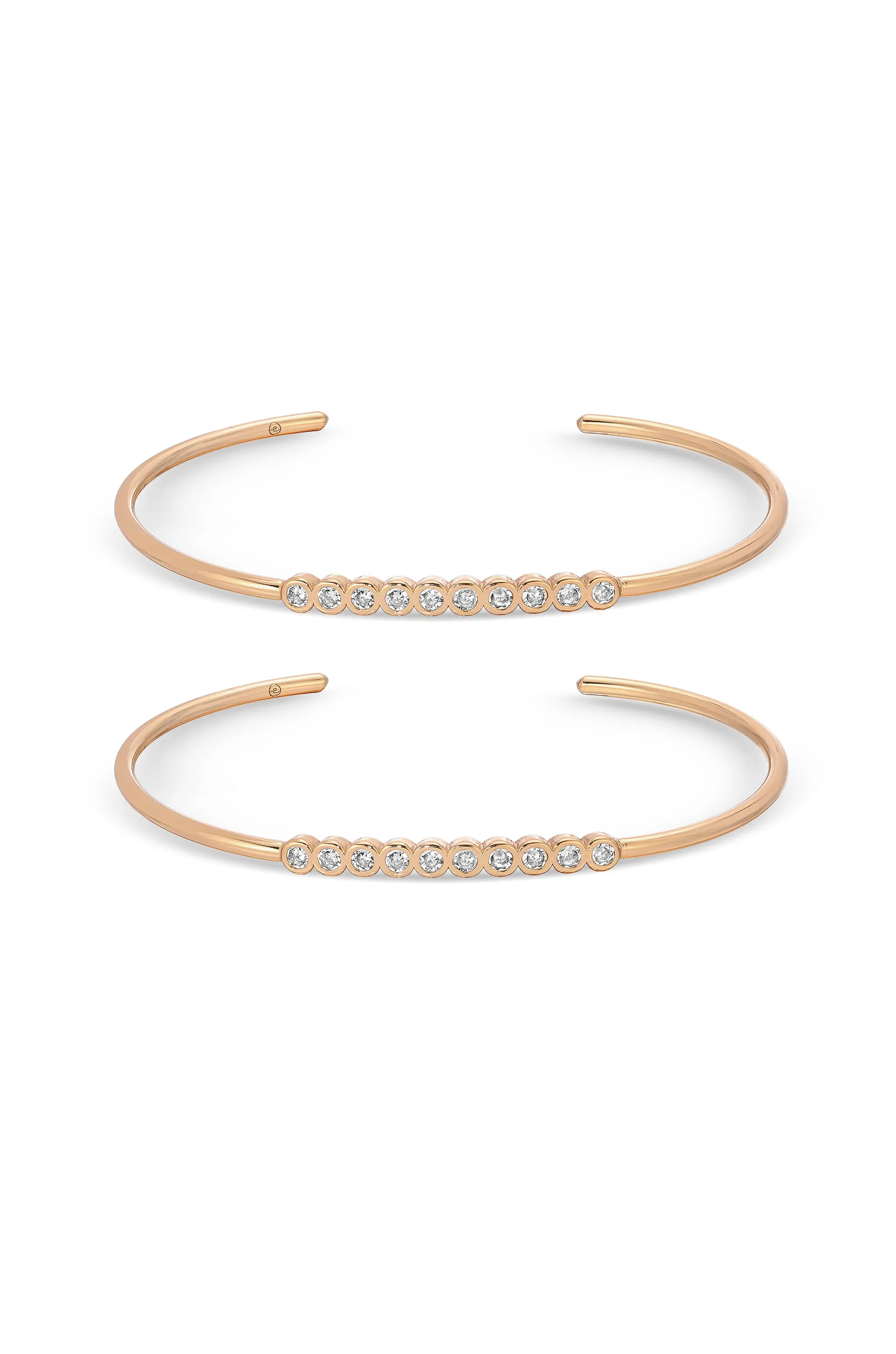 Double Take Crystal Cuff Set
