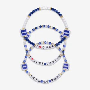 Duke Blue Devils 3 Pack Friendship Bracelet