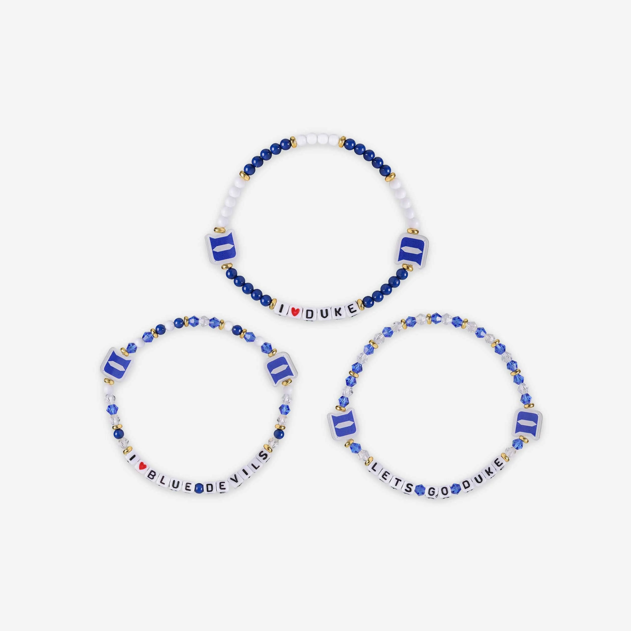 Duke Blue Devils 3 Pack Friendship Bracelet